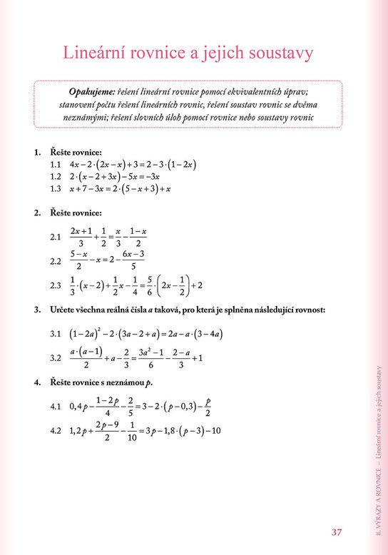 Přijímací zkoušky na střední školy – matematika