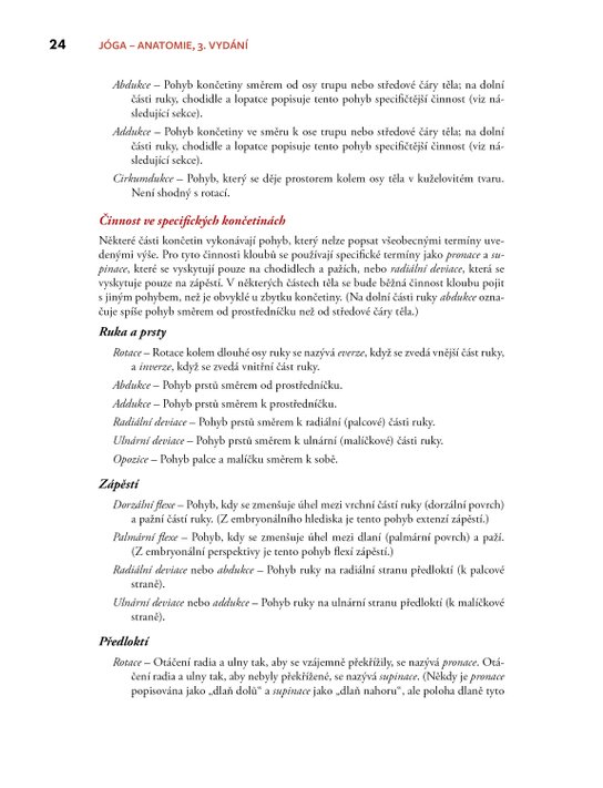 JÓGA – anatomie, 3. vydání