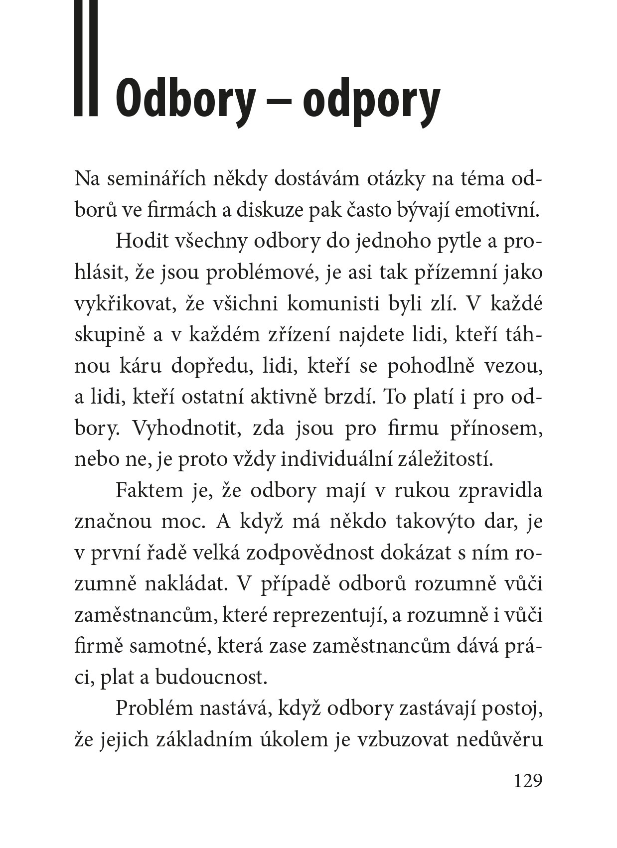 Ze života šéfa