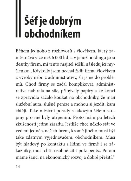 Ze života šéfa