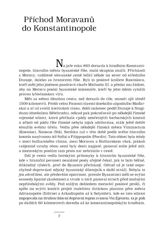 Cyril a Metoděj mezi Konstantinopolí a Římem