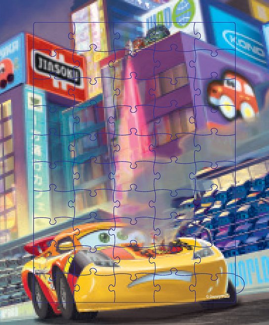 Auta - Velká kniha puzzle