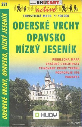 Opavsko, Oderské vrchy, Nízký Jeseník 1:100 000