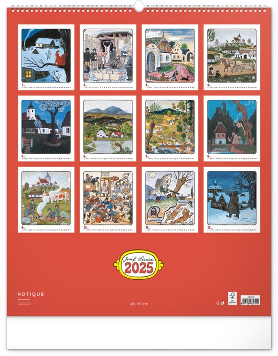 Josef Lada 2025 - nástěnný kalendář