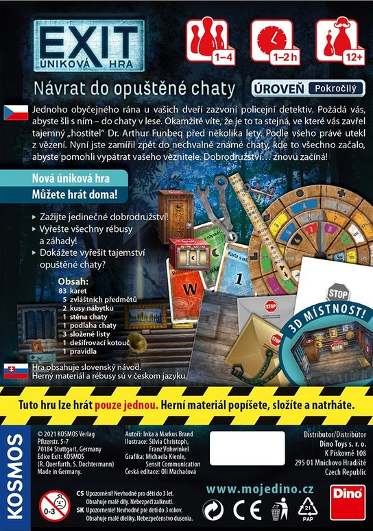Úniková hra Návrat do opuštěné chaty