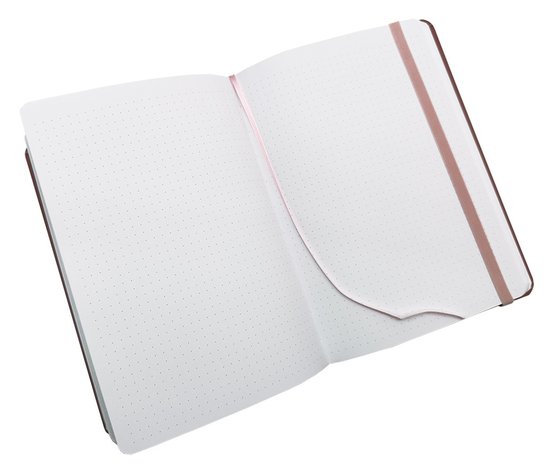 Notes Luxi tečky A5 lamino starorůžová