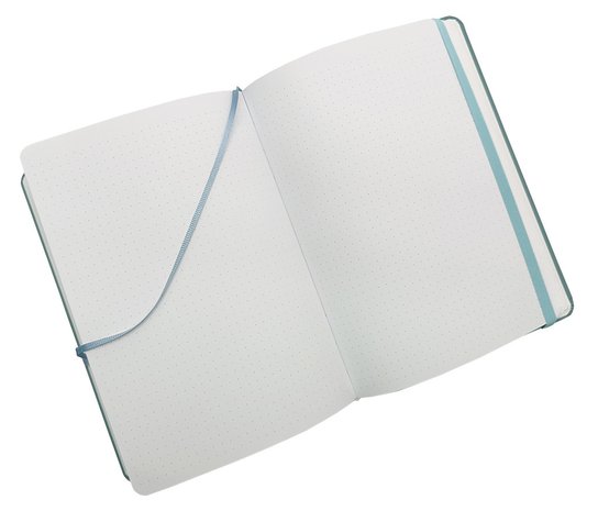 Notes Luxi tečky A5 lamino ledově modrá