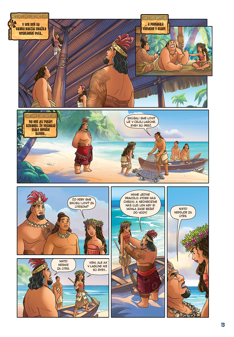 Vaiana - Filmový príbeh ako komiks