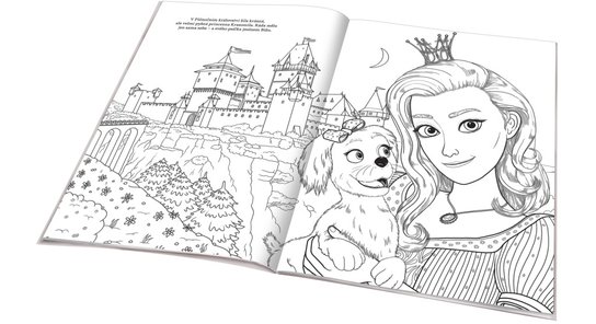 Pyšná princezna – Omalovánky na motivy filmové pohádky