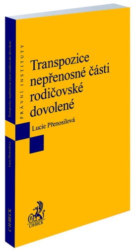 Transpozice nepřenosné části rodičovské dovolené