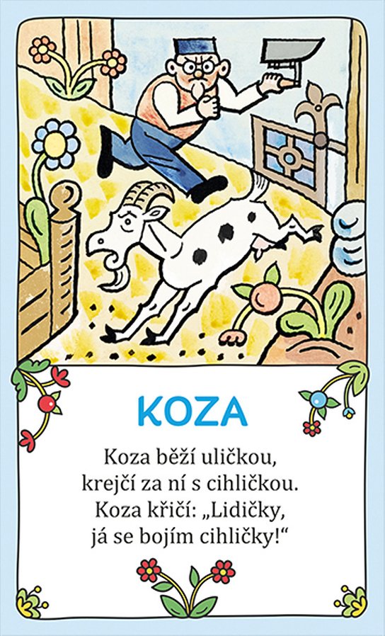 Malovaná říkadla výukové karty