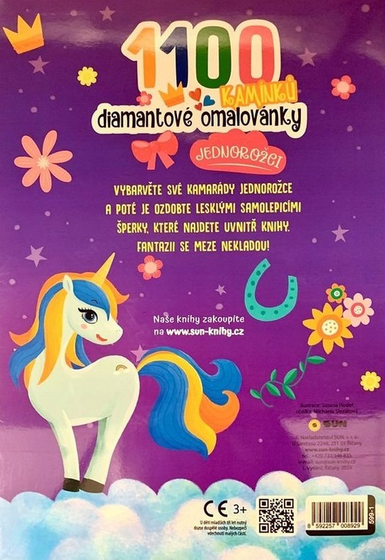 Diamantové omalovánky Jednorožci