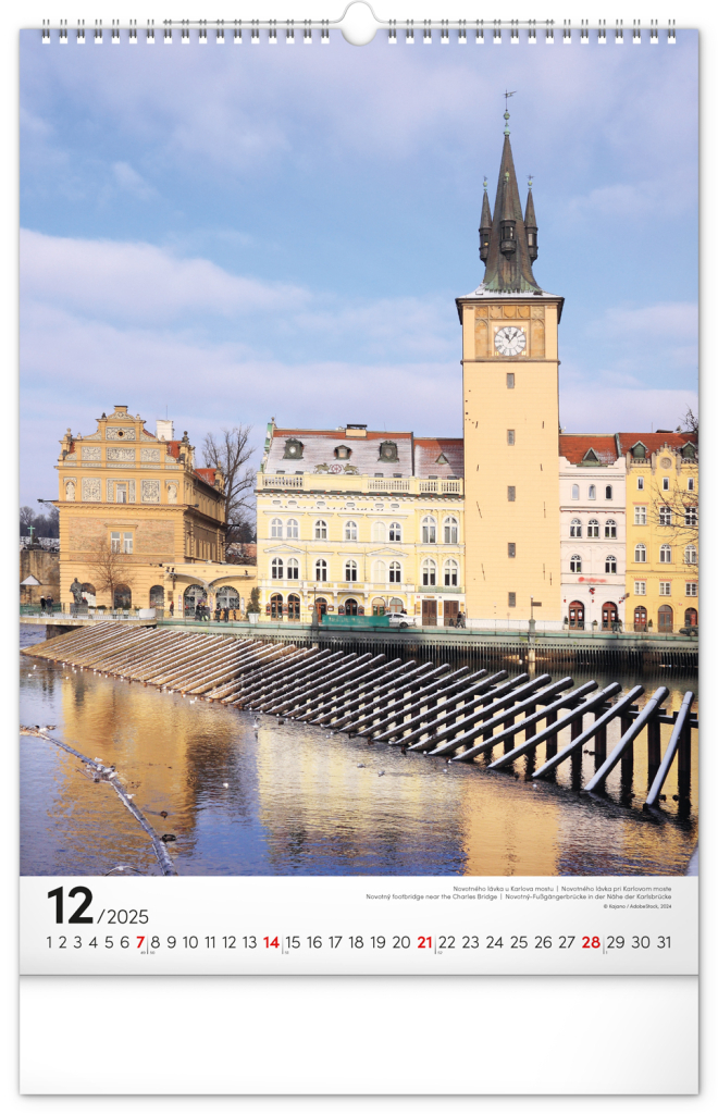 Praha 2025 - nástěnný kalendář