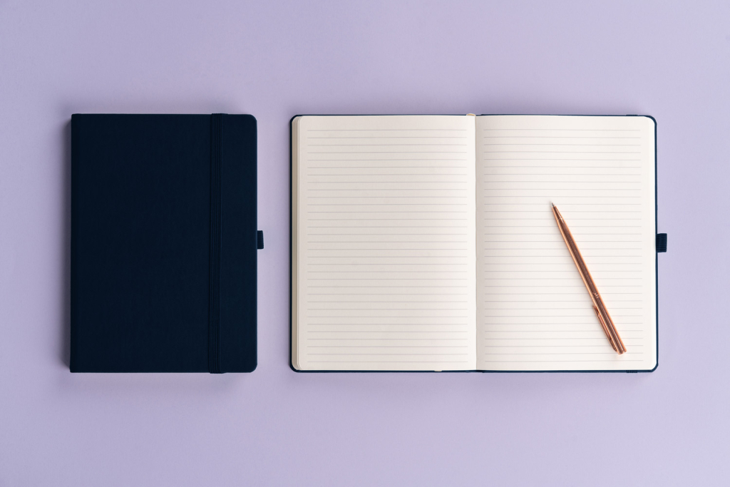 Notes Balacron tmavě modrý linkovaný