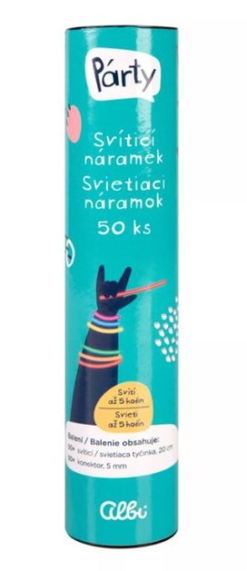 Svítící náramek v tubě 50 ks
