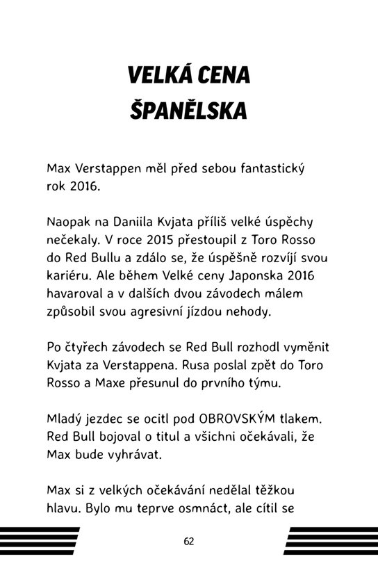 Hvězdy formule 1 - Max Verstappen