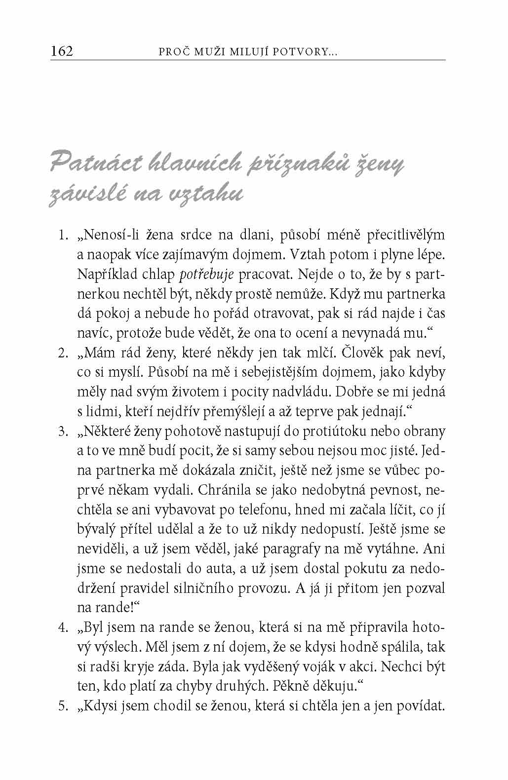 Proč muži milují potvory