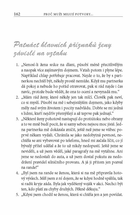 Proč muži milují potvory