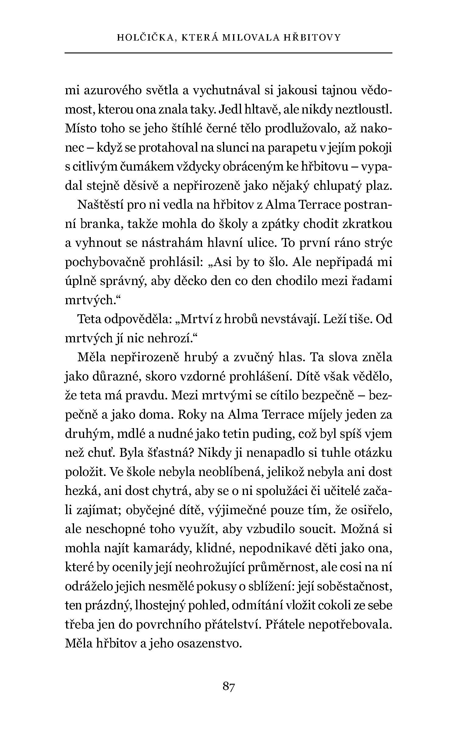 Holčička, která milovala hřbitovy a jiné povídky