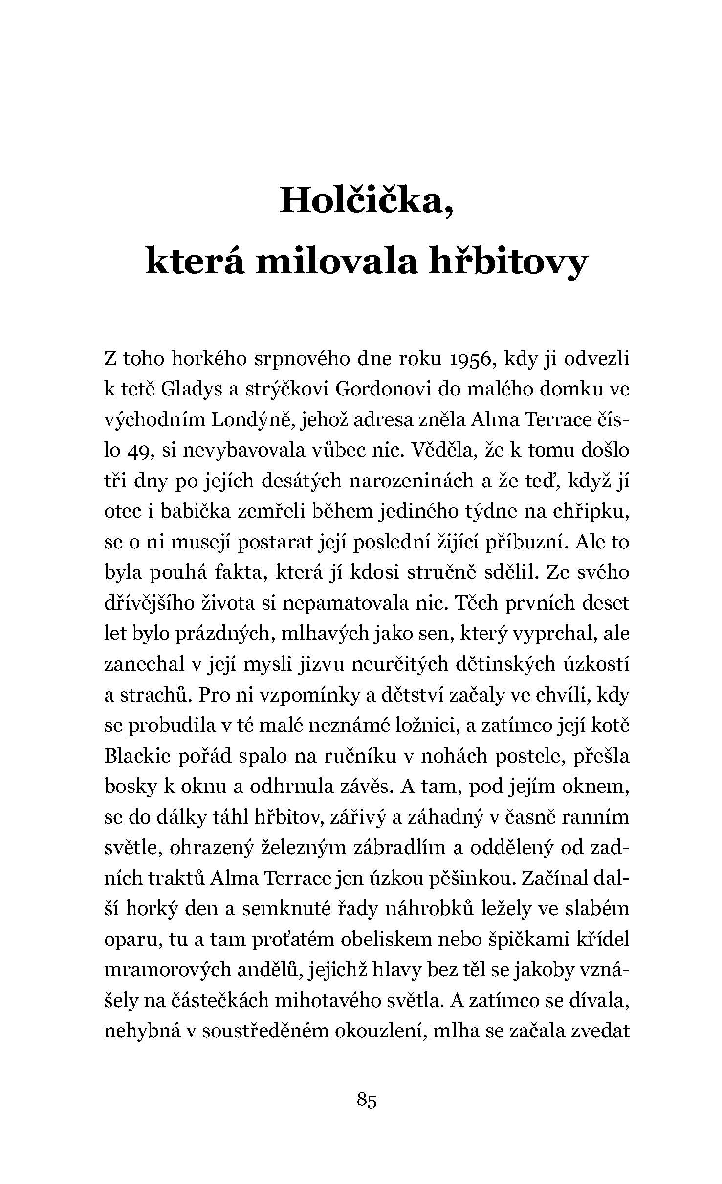 Holčička, která milovala hřbitovy a jiné povídky