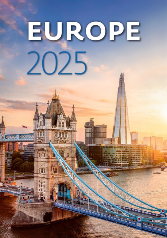 Europe 2025 - nástěnný kalendář