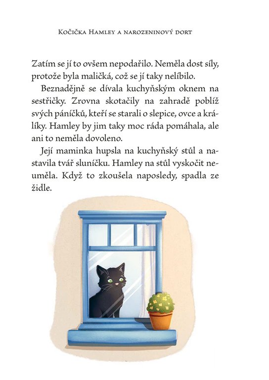 Kočička Hamley a narozeninový dort