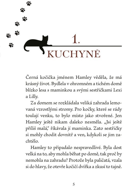 Kočička Hamley a narozeninový dort