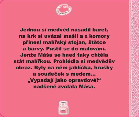 Máša a medvěd - Malířka Máša - Kniha puzzle - Poskládej si pohádku