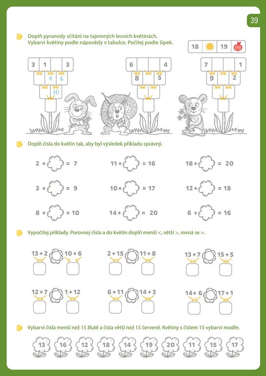 Pracovní sešit pro prvňáky - matematika