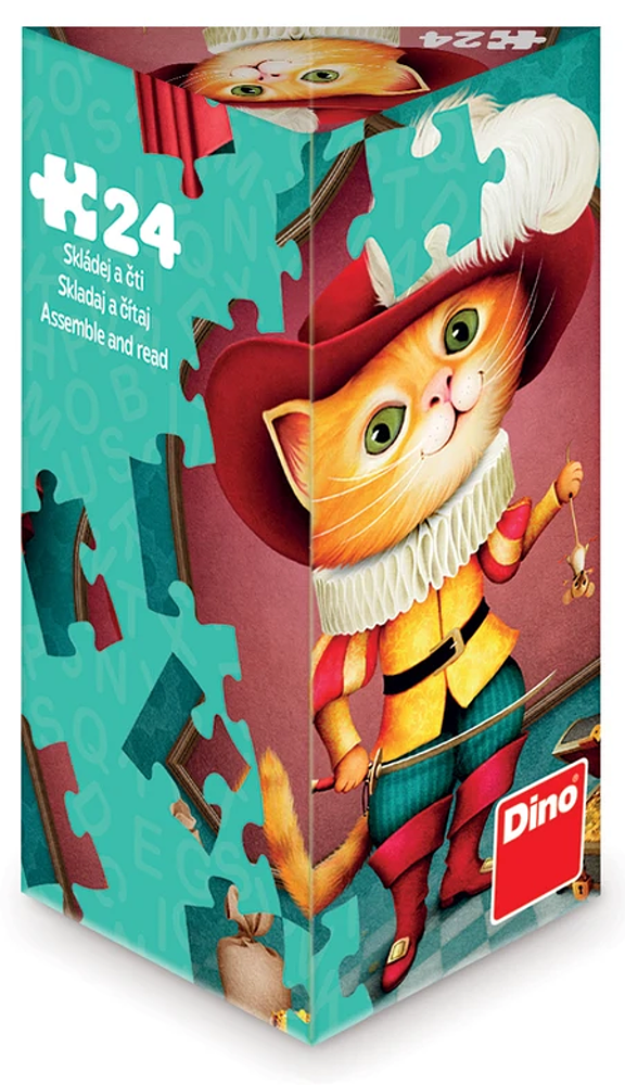 Puzzle 24 triangl Kocour v botách