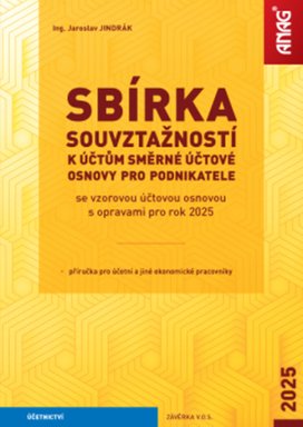 Sbírka souvztažností k účtům směrné účtové osnovy pro podnikatele 2025