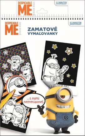 Zamatové vymaľovanky Mimoni