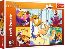 Puzzle Odvážný Lví král