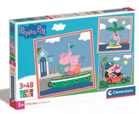 Puzzle 3x48 Peppa Pig
