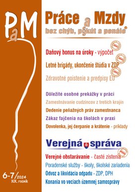Práce a Mzdy bez chýb, pokút a penále č. 6-7 / 2024 - Daňový bonus na úroky - ako vypočítať