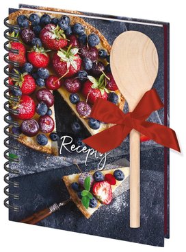 Kniha na recepty s vařečkou A5 spirála Cheesecake