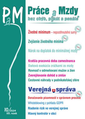Práce a Mzdy bez chýb, pokút a penále č. č. 10 / 2024 - Životné minimum – nepostihnuteľné sumy