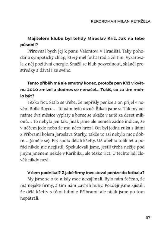 Rekordman Milan Petržela