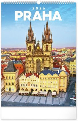 Praha 2026 - nástěnný kalendář
