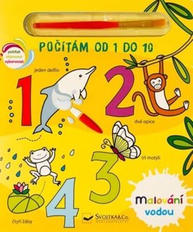 Malování vodou Počítám od 1 do 10