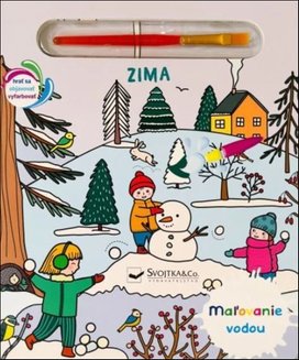 Maľovanie vodou Zima