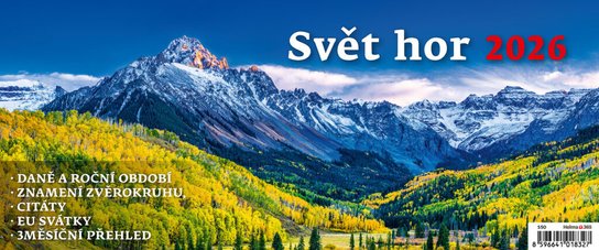 Svět hor 2026 - stolní kalendář