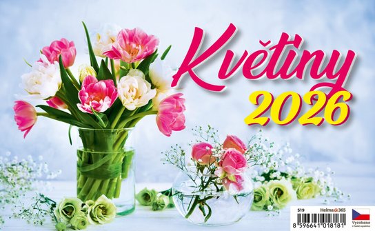 Květiny 2026 - stolní kalendář