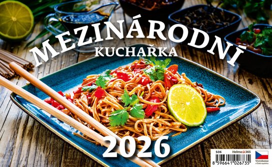 Mezinárodní kuchařka 2026 - stolní kalendář