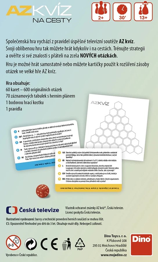 Hra AZ kvíz na cesty
