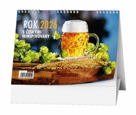 Rok 2026 s českými minipivovary - stolní kalendář