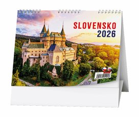 Slovensko 2026 - stolní kalendář