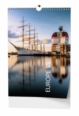 Europe 2026 - nástěnný kalendář