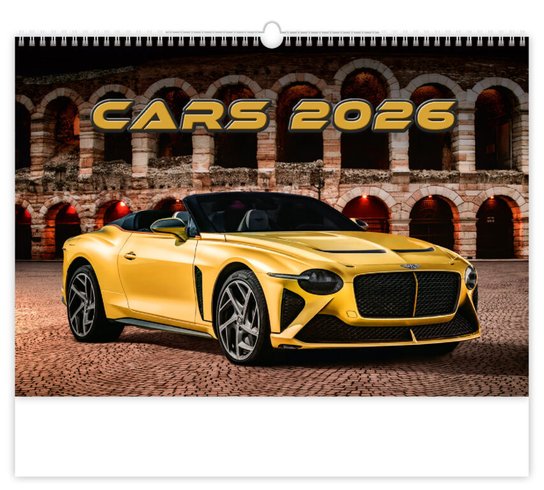 Cars 2026 - nástěnný kalendář
