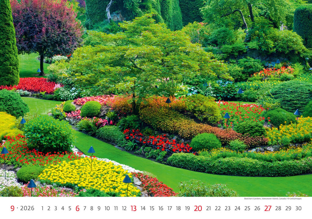 Gardens 2026 - nástěnný kalendář